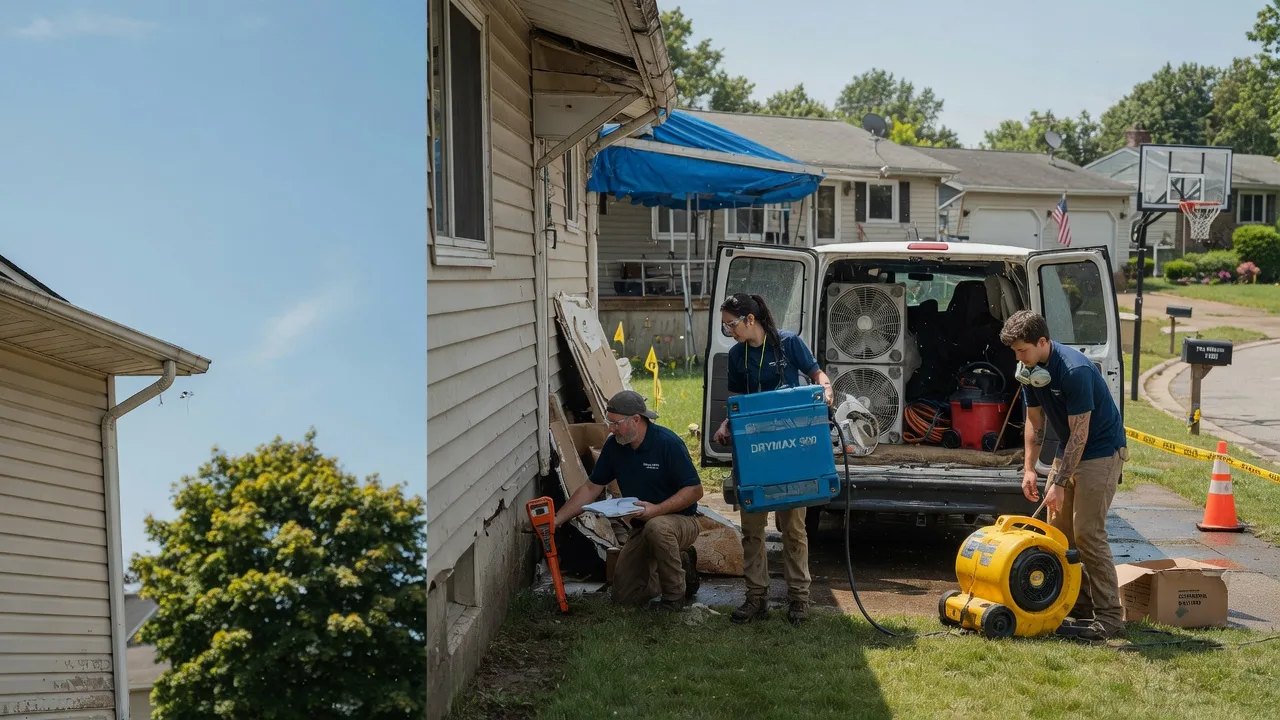 Ceiling Leak Cleanup in Prairie City, IL near me